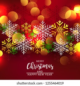 Vector illustration of a background for Merry Christmas.