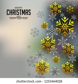 Vector illustration of a background for Merry Christmas.