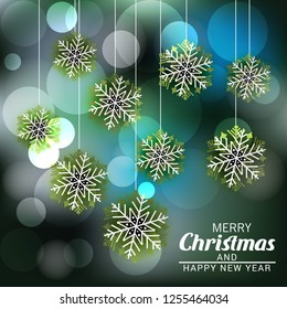 Vector illustration of a background for Merry Christmas.