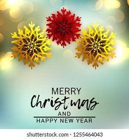 Vector illustration of a background for Merry Christmas.
