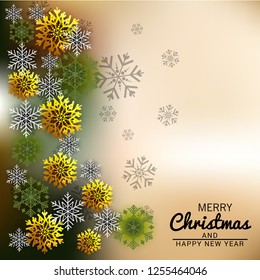 Vector illustration of a background for Merry Christmas.