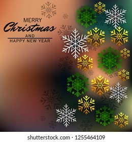 Vector illustration of a background for Merry Christmas.