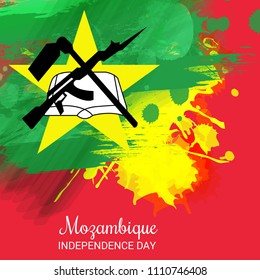 Vector illustration of a Background for Mozambique Independence day.