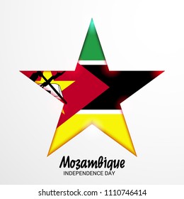 Vector illustration of a Background for Mozambique Independence day.