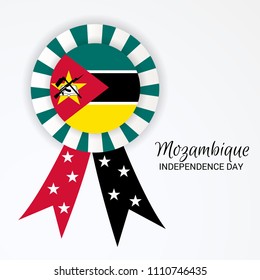 Vector illustration of a Background for Mozambique Independence day.
