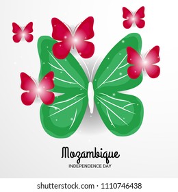 Vector illustration of a Background for Mozambique Independence day.
