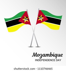 Vector illustration of a Background for Mozambique Independence day.
