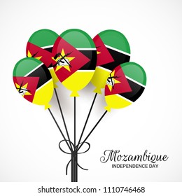 Vector illustration of a Background for Mozambique Independence day.