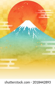 Antecedentes vectoriales del Monte Fuji y del amanecer de Año Nuevo (acuarela)

traducción: Mt. Fuji (nombre de montaña japonés)