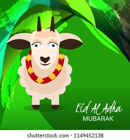 Vector illustration of a Background for Muslim holiday Eid al-Adha.