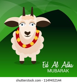 Vector illustration of a Background for Muslim holiday Eid al-Adha.