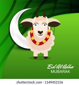 Vector illustration of a Background for Muslim holiday Eid al-Adha.