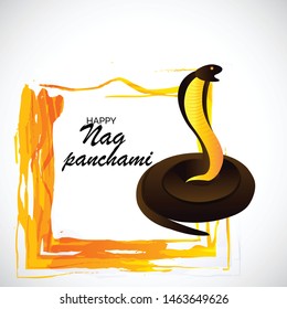 Vector illustration of a Background for Nag Panchami.