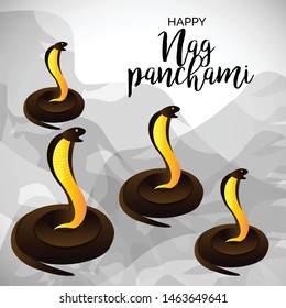 Vector illustration of a Background for Nag Panchami.