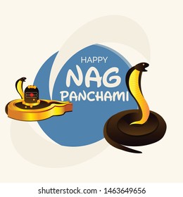Vector illustration of a Background for Nag Panchami.