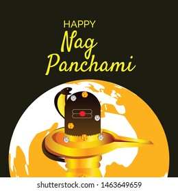 Vector illustration of a Background for Nag Panchami.