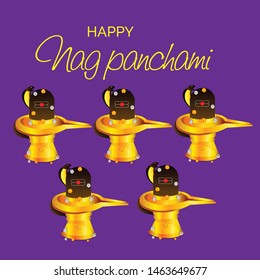 Vector illustration of a Background for Nag Panchami.