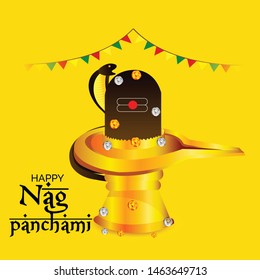 Vector illustration of a Background for Nag Panchami.