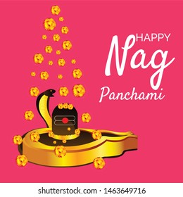 Vector illustration of a Background for Nag Panchami.