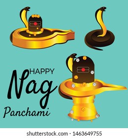 Vector illustration of a Background for Nag Panchami.