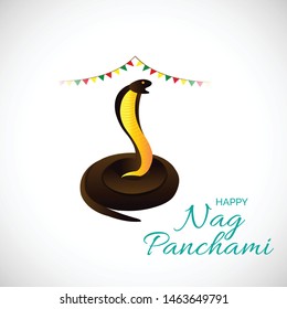 Vector illustration of a Background for Nag Panchami.