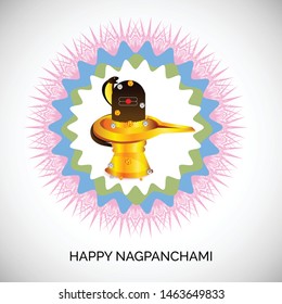 Vector illustration of a Background for Nag Panchami.