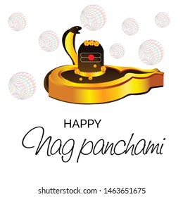 Vector illustration of a Background for Nag Panchami.