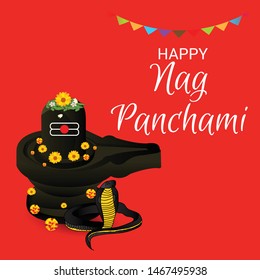 Vector illustration of a Background for Nag Panchami.