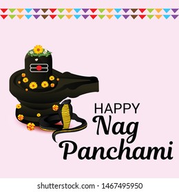 Vector illustration of a Background for Nag Panchami.