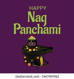 Vector illustration of a Background for Nag Panchami.