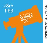 Vector illustration of a background for National Science Day.