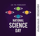 Vector illustration of a background for National Science Day.