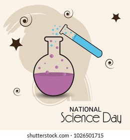 Vector illustration of a Background for National Science Day.