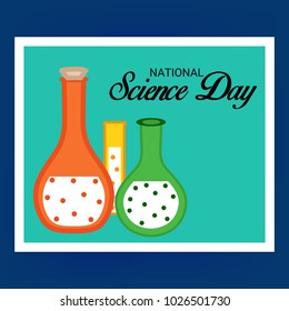 Vector illustration of a Background for National Science Day.