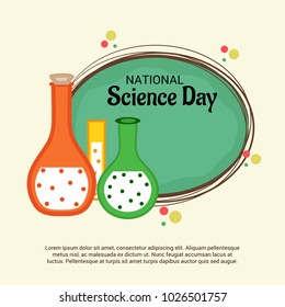 Vector illustration of a Background for National Science Day.