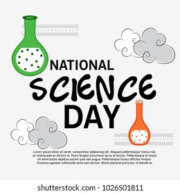 Vector illustration of a Background for National Science Day.