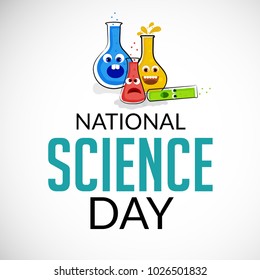 Vector illustration of a Background for National Science Day.