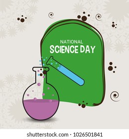 Vector illustration of a Background for National Science Day.