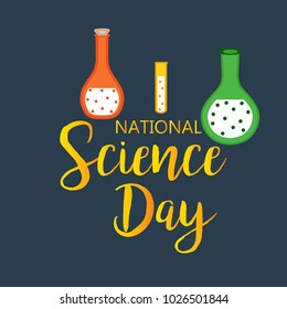 Vector illustration of a Background for National Science Day.