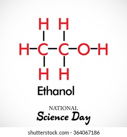 Vector illustration of a background for National Science Day.