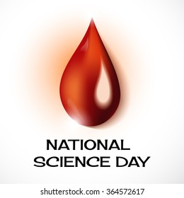 Vector illustration of a background for National Science Day.