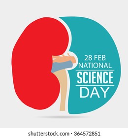 Vector illustration of a background for National Science Day.