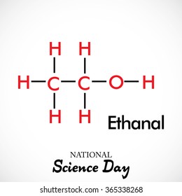 Vector illustration of a background for National Science Day.