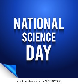 Vector illustration of a background for National Science Day.