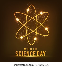 Vector illustration of a background for National Science Day.