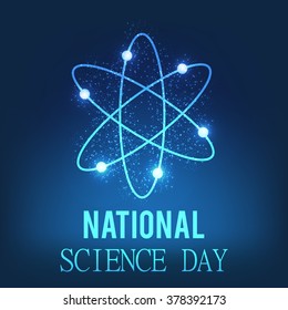Vector illustration of a background for National Science Day.