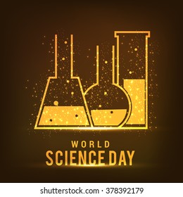 Vector illustration of a background for National Science Day.