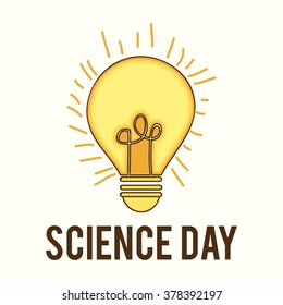 Vector illustration of a background for National Science Day.