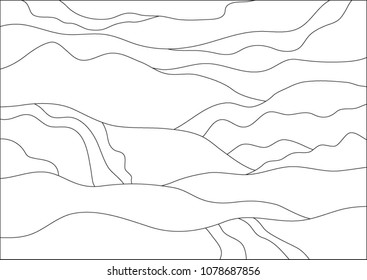 Vector illustration, background. Nature motive.