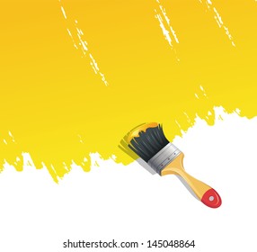 Vector illustration of Background with paint brush